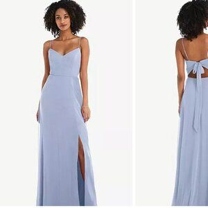 Dessy group chiffon sky blue dress- new with tags